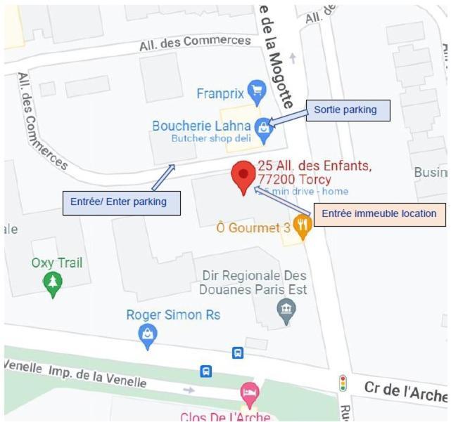 Paris- Disney - Parking Prive !Pkn! Торси Экстерьер фото
